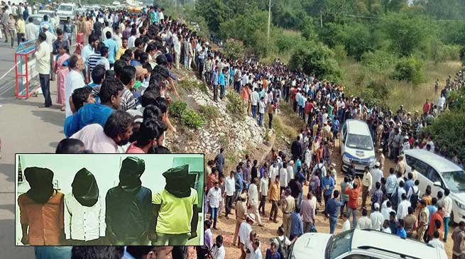 Hyderabad rape-murder case:  All 4 accused shot dead in encounter