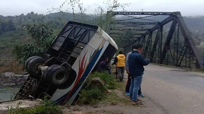 Arunachal: Night super passenger bus met with an accident, several injured