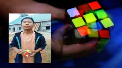 Arunachal boy solves Rubik’s cube with closed eyes. Video goes Viral in twitter