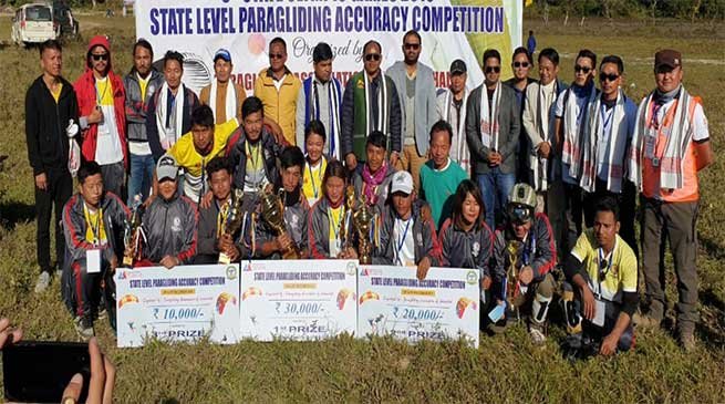 Arunachal: State level paragliding competition 2019 concluded