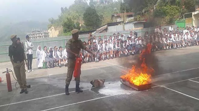 Itanagar: Fire and Evacuation Drill conducted in school         