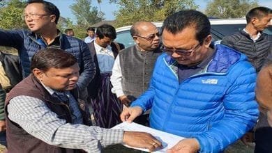 Arunachal: Chowna Mein inspected football ground at Chongkham