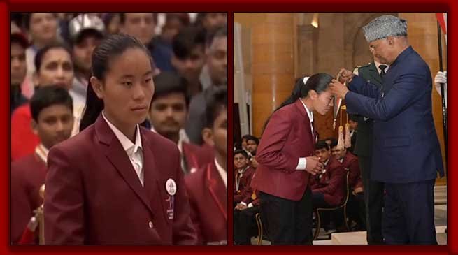 Arunachali girl Kumari Pema honoured with Bravery Award