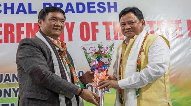 Arunachal: Pema Khandu attends handing and taking over ceremony of State BJP President