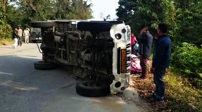 Arunachal: 1 dead, 19 injured in road accident near Tengapani