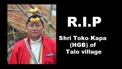 Arunachal: Toko Welfare Association condoles demise of Toko Kapa