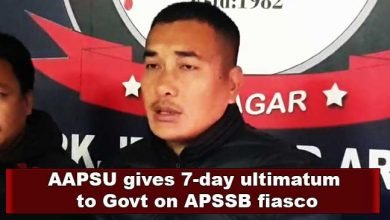 Arunachal: AAPSU gives 7-day ultimatum to Govt on APSSB fiasco