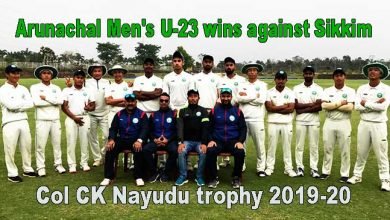 Col CK Nayudu trophy 2019-20: Arunachal Men's U-23 wins against Sikkim