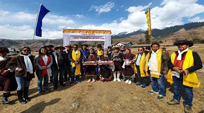 Arunachal: Ministers, Speaker visit Dechenthang Model Village near Mechuka