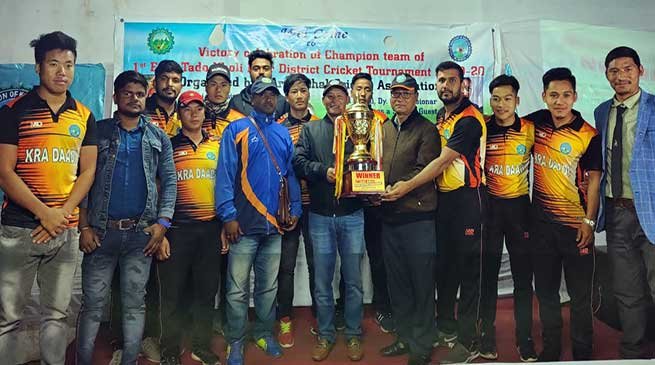 Kra Daadi Cricket Team felicitated by CAoKDD