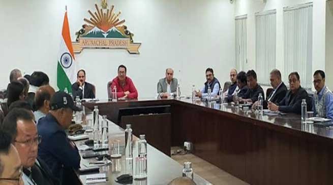 Arunachal: Mein holds a meeting of Hydro Power Developers and DCs