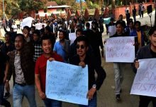 APSSB malpractice case: aspirants protest gheraod APSSB office