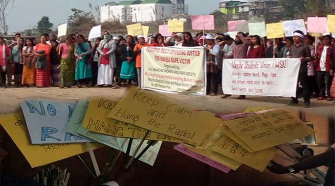 Arunachal: Protest March against Minor's Rape Case of Longding