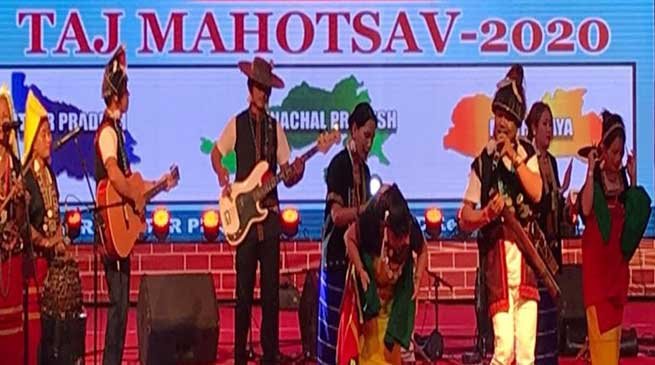 Agra: Arunachal cultural troups participated in Taj Mahotsav 2020