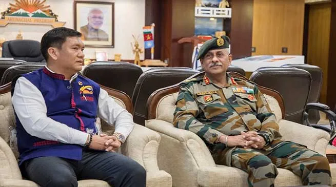 GOC 56 Infantry Division calls on Arunachal CM