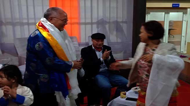 Arunachal:  Shertukpen community felicitates Y.D Thongchi on Padma Shri Conferment