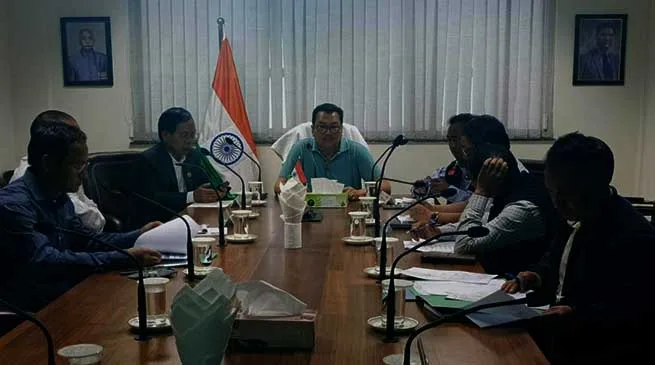 Arunachal: Chowna Mein reviewes the status of Miao to Vijoynagar PMGSY road