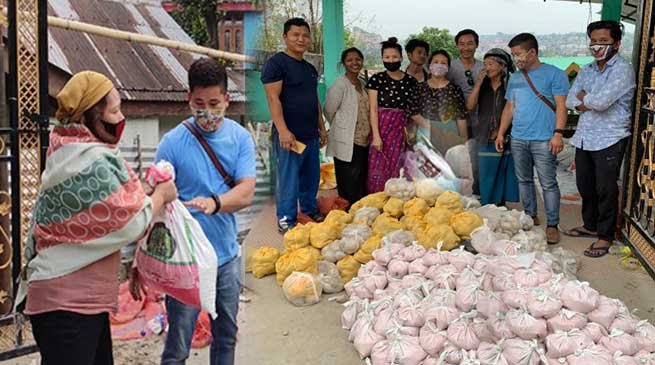 Itanagar: Former IMC Councilor distributes ration kit to poor families