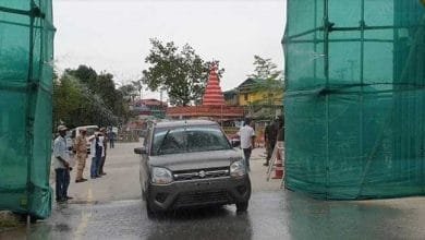 Arunachal: Vehicle sanitization system installed in Banderdewa check gate