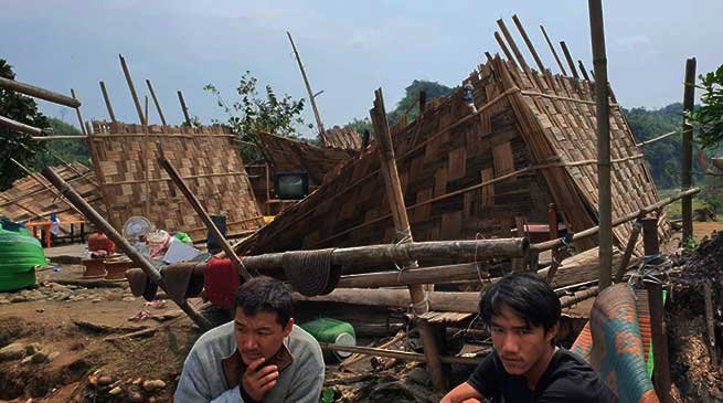 Itanagar: Strong winds damages several houses in capital complex