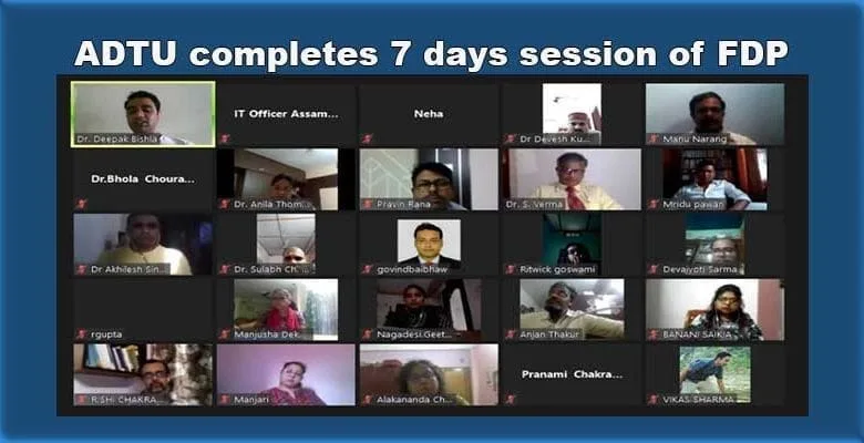 Assam: ADTU completes 7 days session of FDP