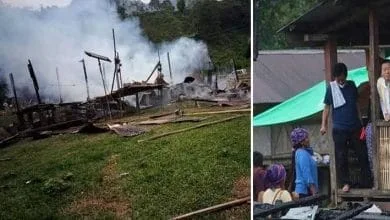 Arunachal:  Tana Hali meets Yadang village fire victim