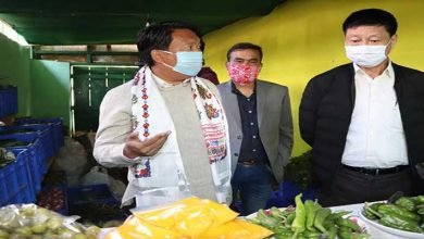 Arunachal: Tawang MLA Tsering Tashi inaugurates sales counter of Agriculture produce