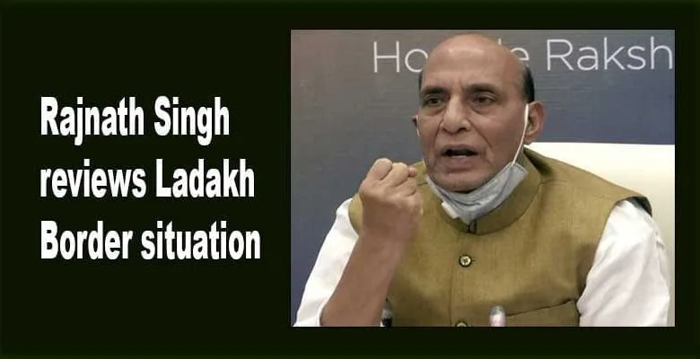 Rajnath Singh reviews Ladakh Border situation with CDS, three Services Chiefs