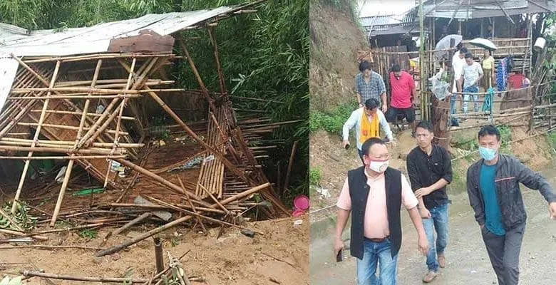 Itanagar: Tarh Soping visits Donyi Colony where a girl died in the landslide