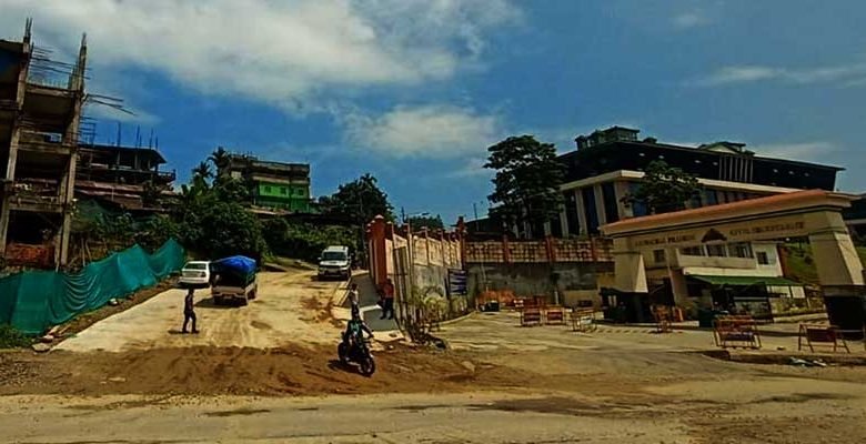 Itanagar- Approach road to ESS sector repaired and replaced with CC Pavement