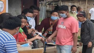 Arunachal: BJP ST Morcha distributed facemask, hand gloves and sanitizers  