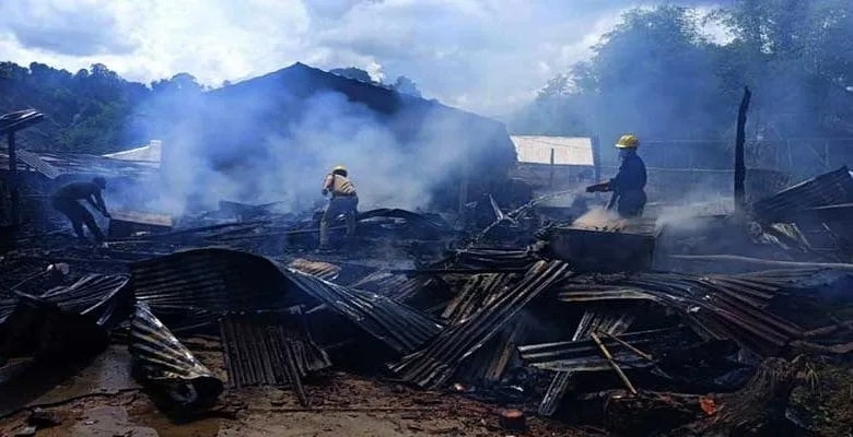 Itanagar- Three cylinder blast rock Gopur area, 1 dwelling house gutted