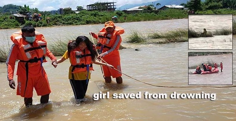 Arunachal: Young girl saved from drowning in Dikrong river