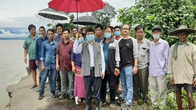 Arunachal: BJP team visits flood eroded area of MDR at Namsing