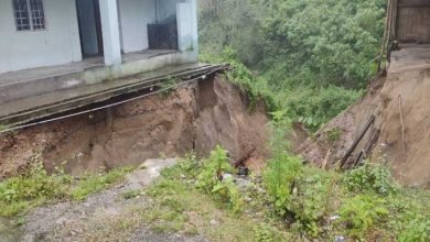 Arunachal: Portion of hostel building damaged due to heavy rain in Kebang