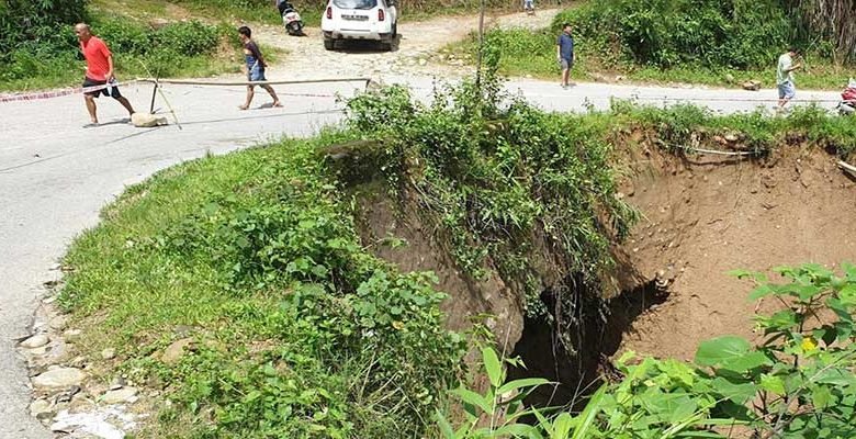 Itanagar: Culvert on Ganga-Jullang road may collapse any time
