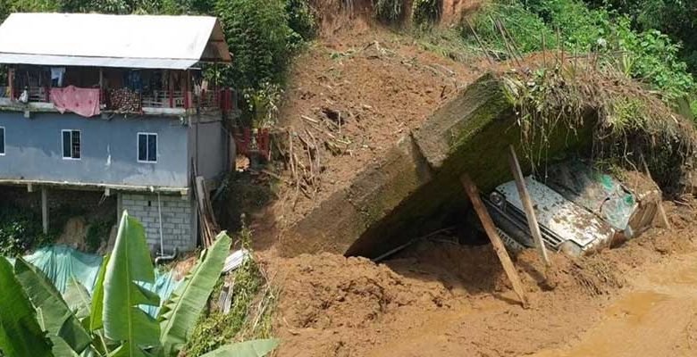Itanagar- NCWC requests authorities for construction of protection wall, roads and drainage system damaged due to landslides