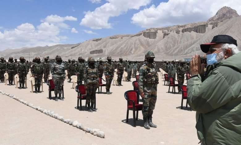 PM Modi visits Nimu in Ladakh, interact with Indian troops