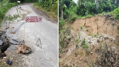 Itanagar: Road leading towards Upper Vivek Vihar is on the verge of collapse