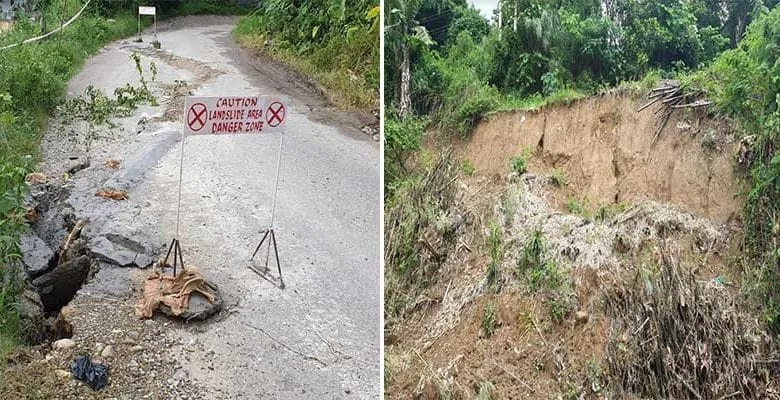 Itanagar: Road leading towards Upper Vivek Vihar is on the verge of collapse