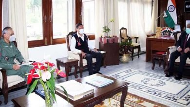 Arunachal Governor reviews Air Security with Chief Minister & AOC-in-C, EAC