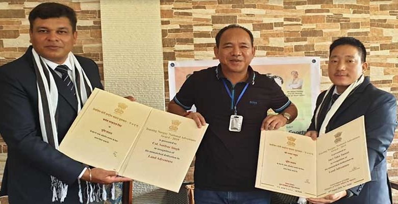 Arunachal: Natung felicitates Col. Sarfraz and Taka Tamut