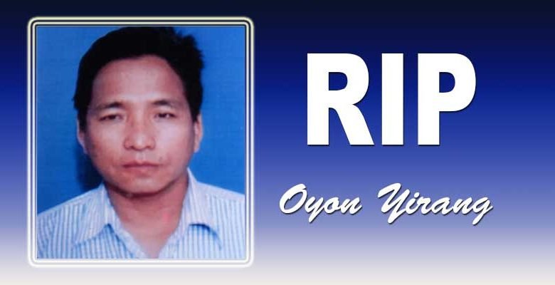Arunachal: Former Radio Artist Oyon Yirang passes away, YWS mourns his demise