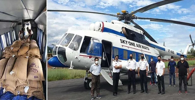 Arunachal: State govt starts airdropping of PDS items in Mengio circle