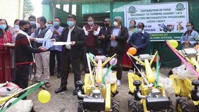 A total of 13 Farmers of Tawang were handed over power tillers in the distribution programme under CM’s Sashakt kisan yojana(CMSKY)2019-20.
