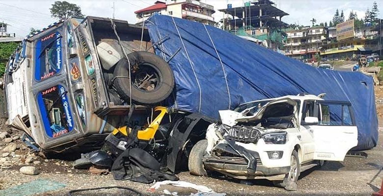 Itanagar: 3 injured, 3 vehicle damaged in road accident near Vivek Vihar