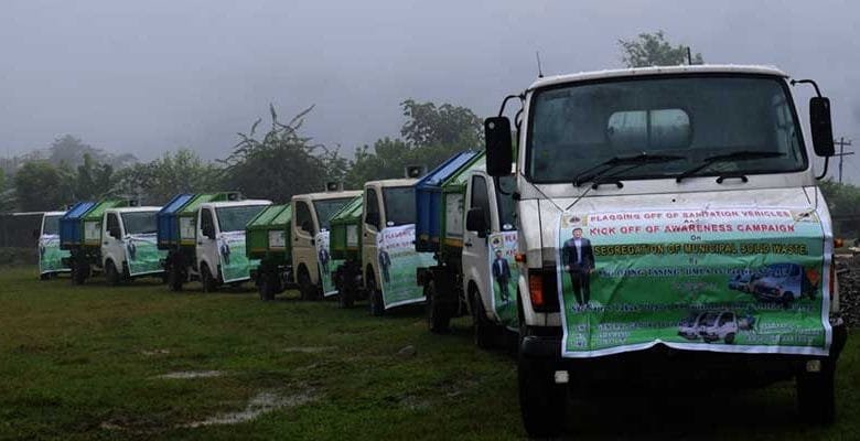 Arunachal: Ojing Tasing flags off sanitation vehicles