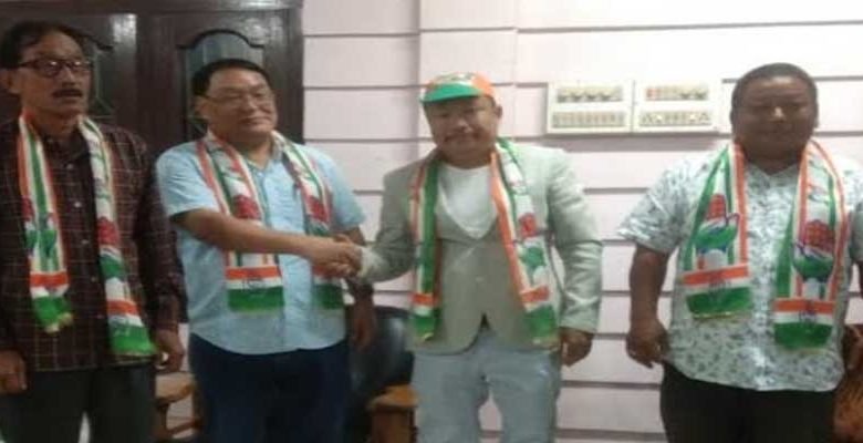 2019 PPA MP candidate Mongol Yomso from East Arunachal joins INC