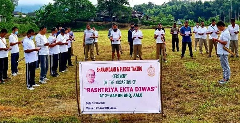 Itanagar- “Rashtriya ekta diwas” celebrated across the state with several programmes