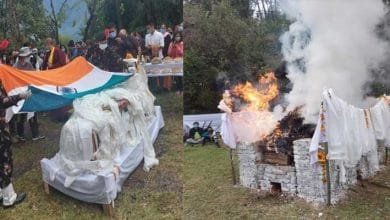 Arunachal: last rites of former Minister Tsering Tashi held in Khirmu